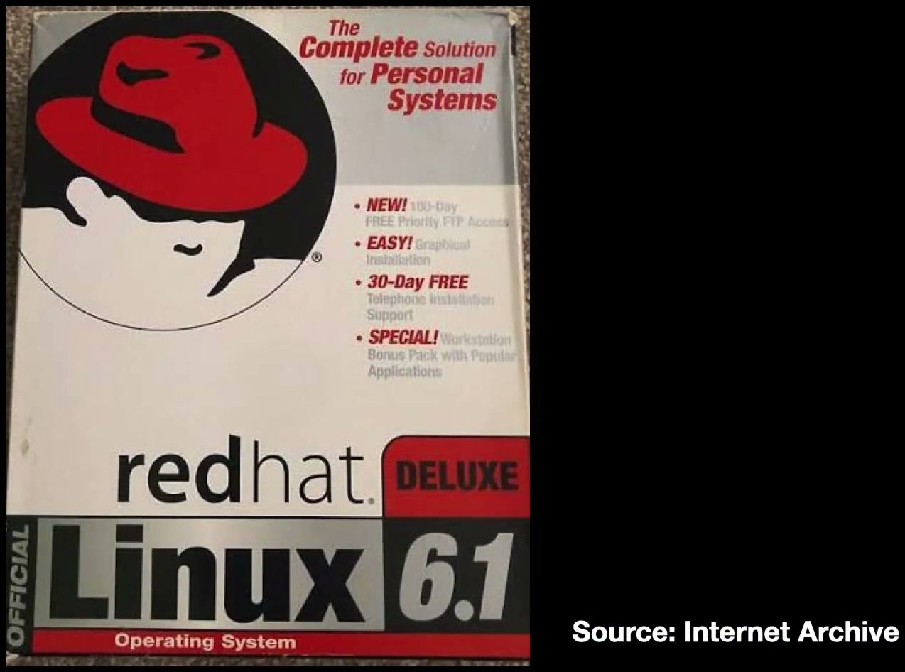 Red Hat Linux 6.1 零售包装盒